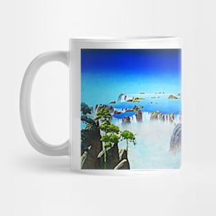 Close to the Edge Fantasy Print Mountain Lake Surreal Art Mug